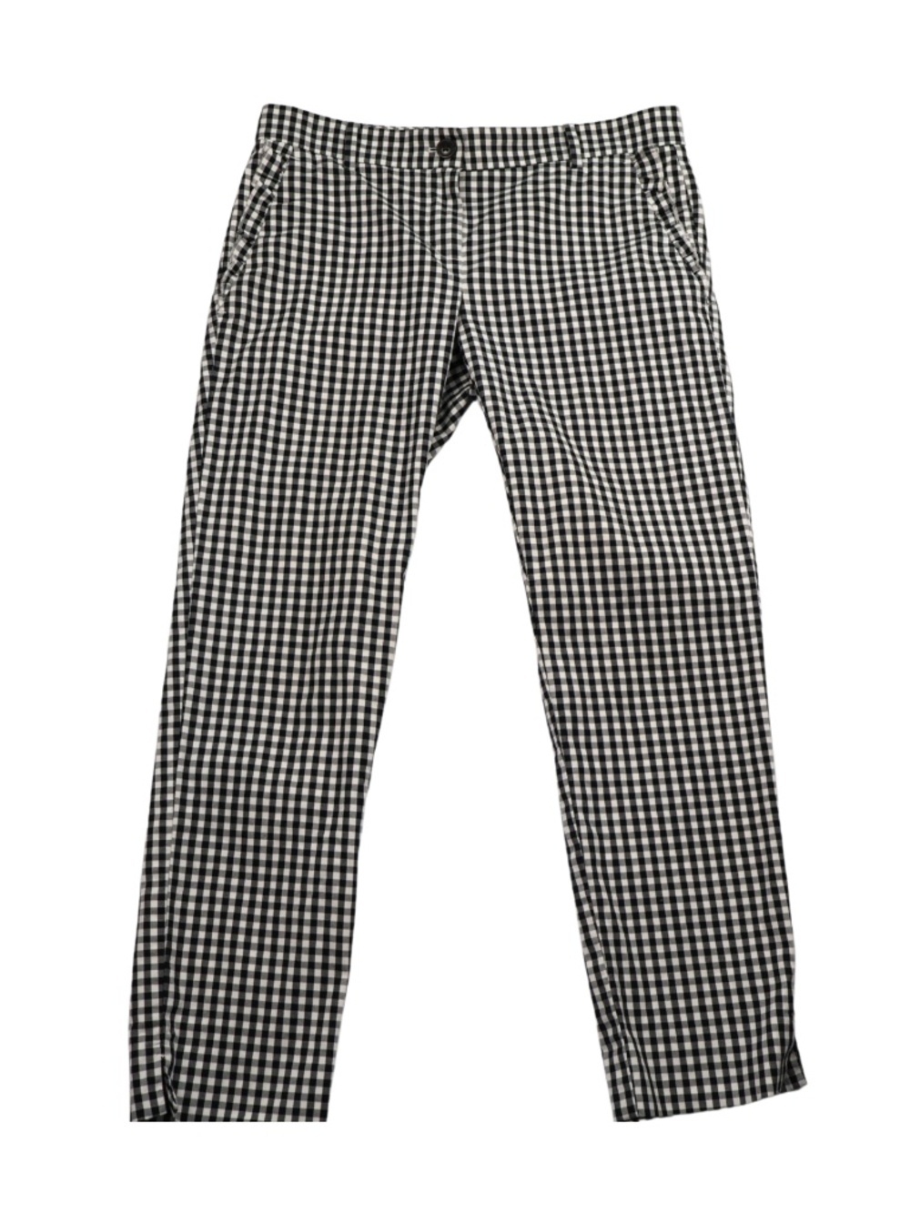 Ann Taylor Black White Gingham Ankle Pants Size 0